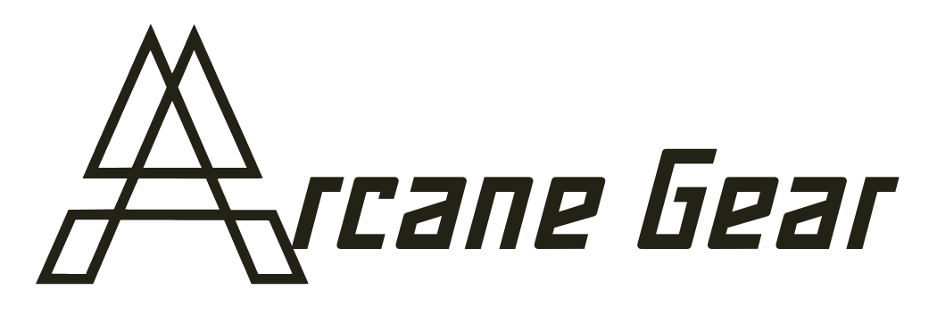 Arcane Gear logo with tagline 'American Owned - Family Operated' on a white background