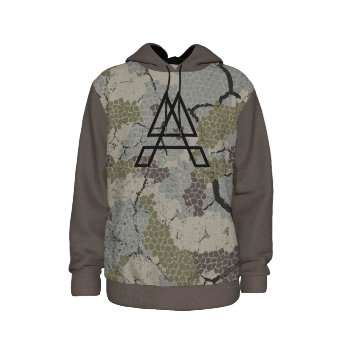 Arcane Gear branded sweater camo and brown